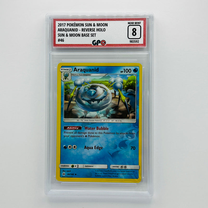 GPC 8 Araquanid Reverse Holo #46 2017 S&M Series Sun & Moon Base Set