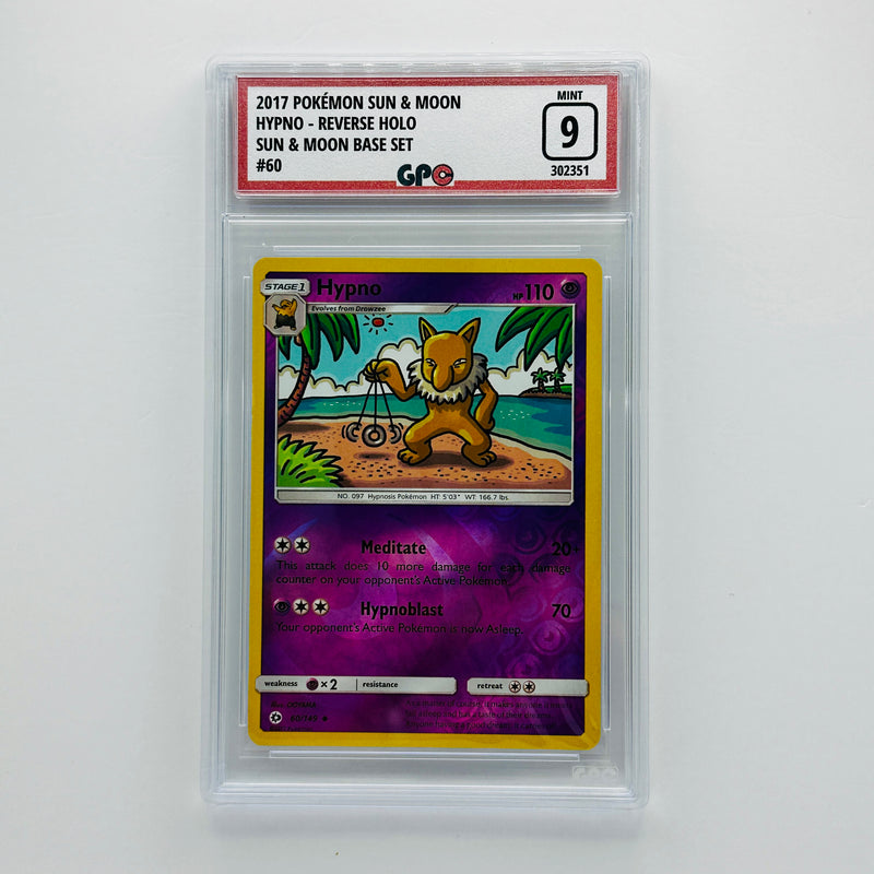 GPC 9 Hypno Reverse Holo #60 2017 S&M Series Sun & Moon Base Set