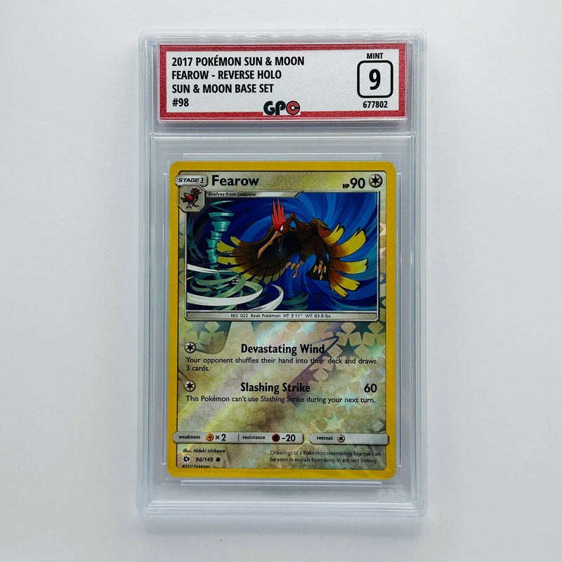 GPC 9 Fearow Reverse Holo #98 2017 S&M Series Sun & Moon Base Set
