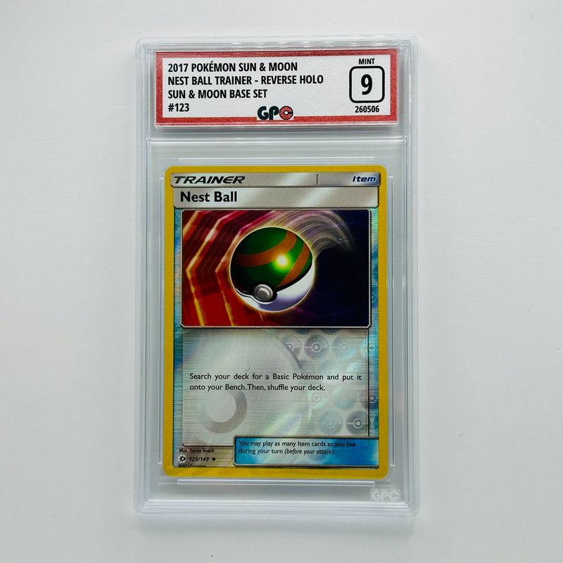 GPC 9 Nest Ball Reverse Holo #123 2017 S&M Series Sun & Moon Base Set