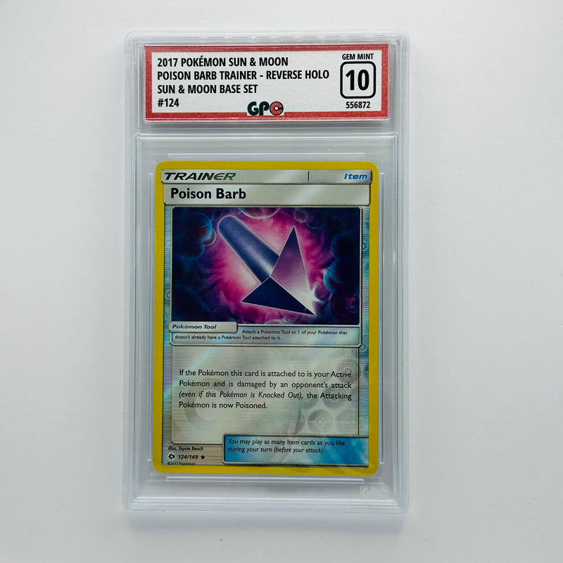 GPC 10 Poison Barb Reverse Holo #124 2017 S&M Series Sun & Moon Base Set