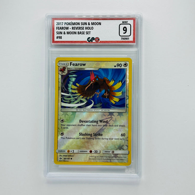 GPC 9 Fearow Reverse Holo #98 2017 S&M Series Sun & Moon Base Set
