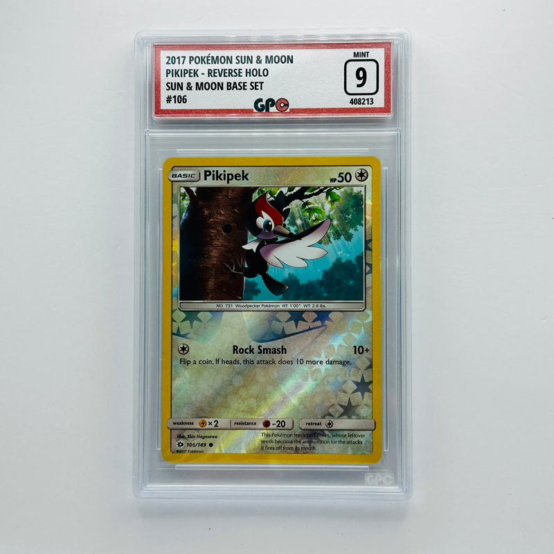GPC 9 Pikipek Reverse Holo #106 2017 S&M Series Sun & Moon Base Set