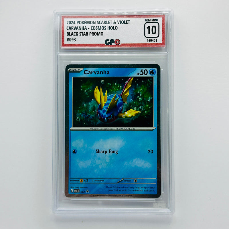 GPC 10 Carvanha Cosmos Holo #093 2024 S&V Series Black Star Promo