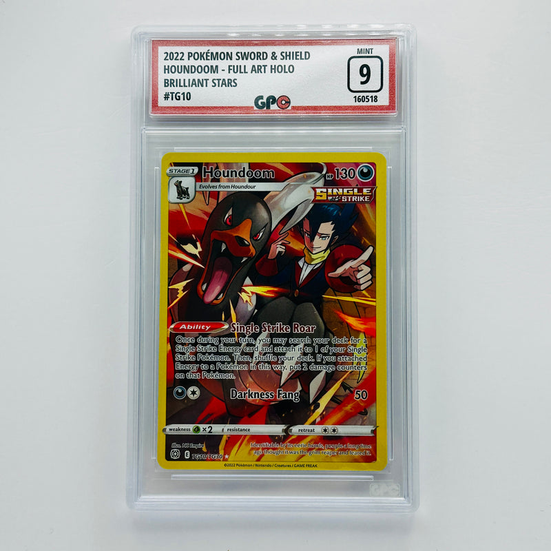 GPC 9 Houndoom Full Art Holo #TG10 2022 SWSH Series Brilliant Stars Set