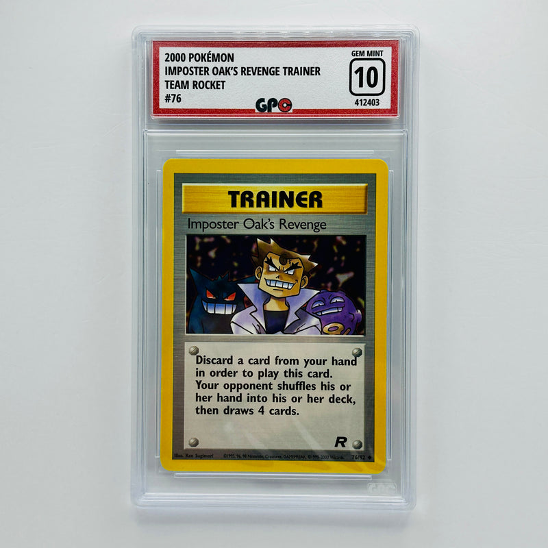 GPC 10 Imposter Oak's Revenge #76 2000 Original Series Team Rocket