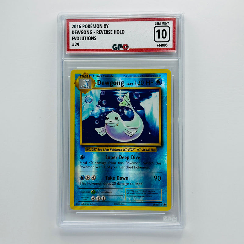 GPC 10 Dewgong Reverse Holo #29 2016 XY Series Evolutions