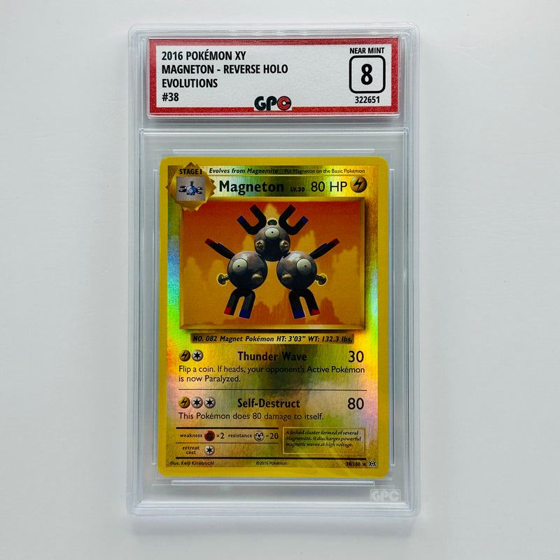 GPC 8 Magneton Reverse Holo #38 2016 XY Series Evolutions