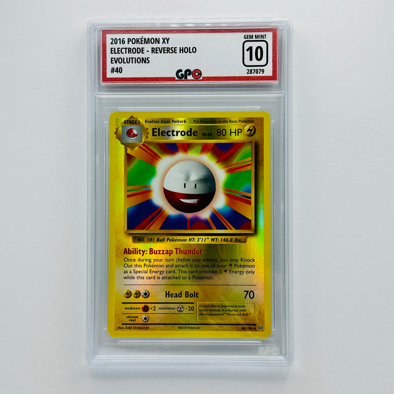 GPC 10 Electrode Reverse Holo #40 2016 XY Series Evolutions