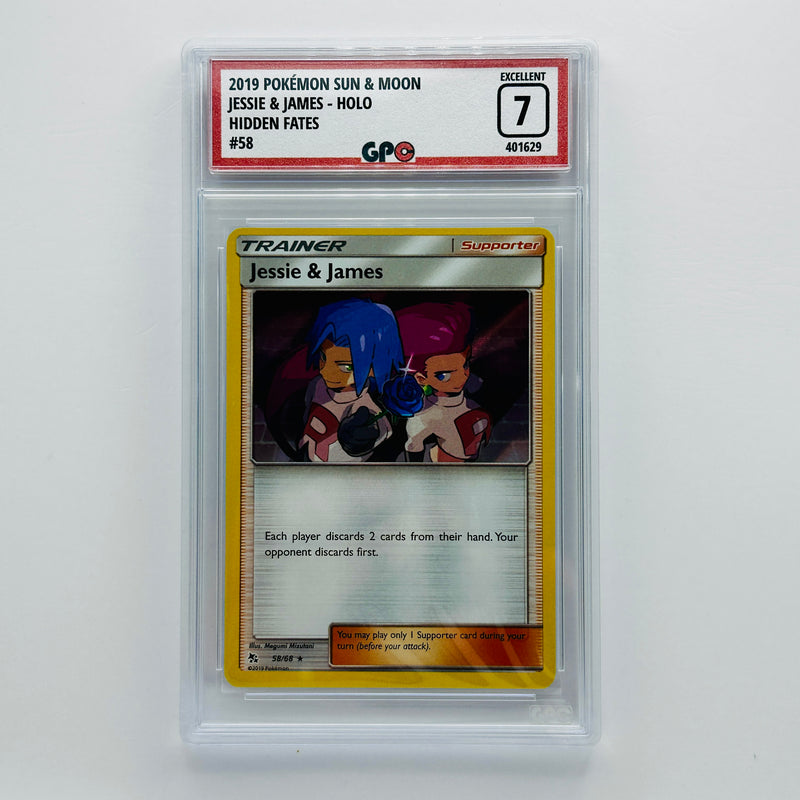 GPC 7 Jessie & James Holo #58 2019 S&M Series Hidden Fates