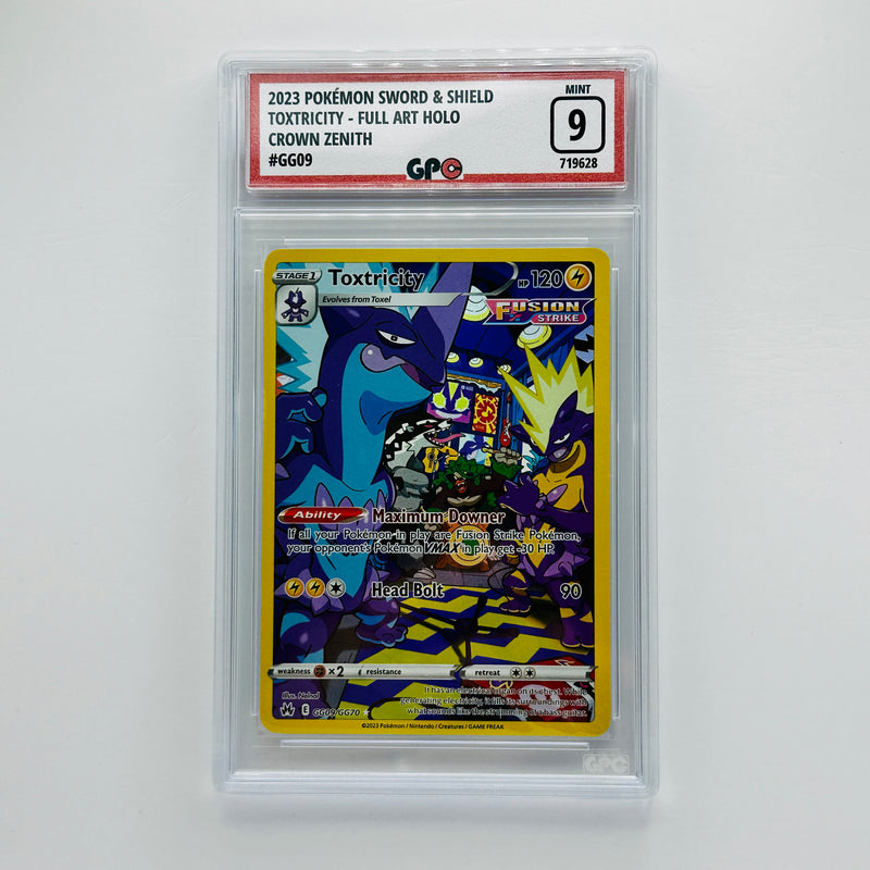 GPC 9 Toxtricity Full Art Holo #GG09 2023 Sword & Shield Series Crown Zenith