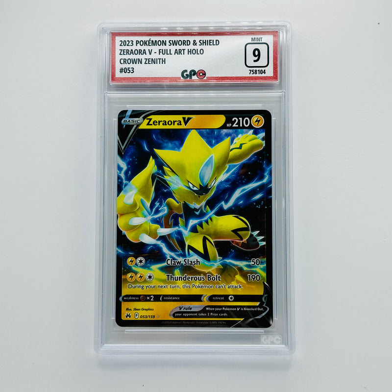 GPC 9 Zeraora V Full Art Holo #053 2023 Sword & Shield Series Crown Zenith