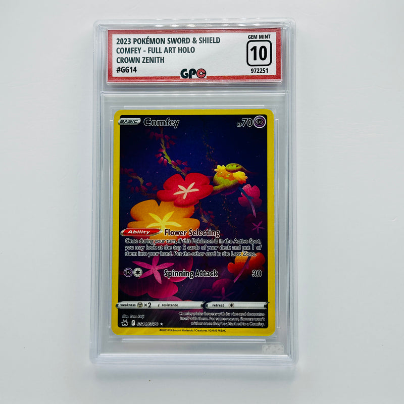 GPC 10 Comfey Full Art Holo #GG14 2023 Sword & Shield Series Crown Zenith
