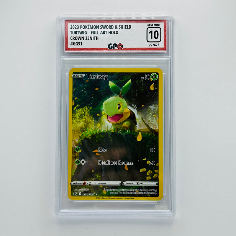GPC 10 Turtwig Full Art Holo #GG31 2023 Sword & Shield Series Crown Zenith
