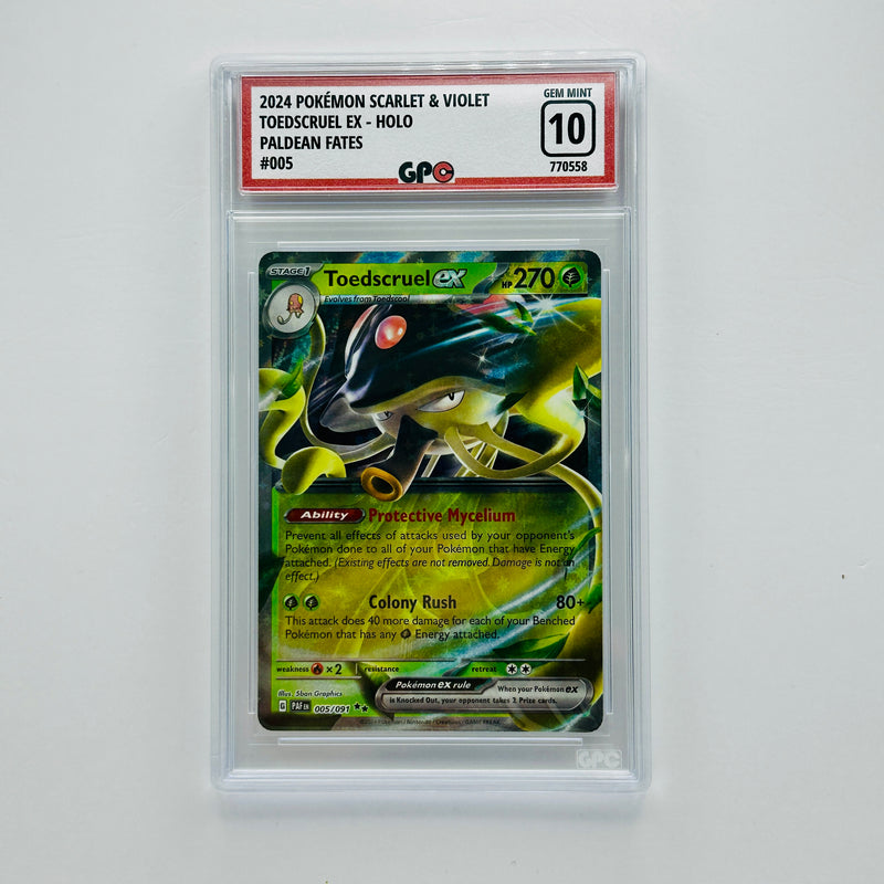 GPC 10 Toedscruel Ex Holo #005 2024 Scarlet & Violet Paldean Fates
