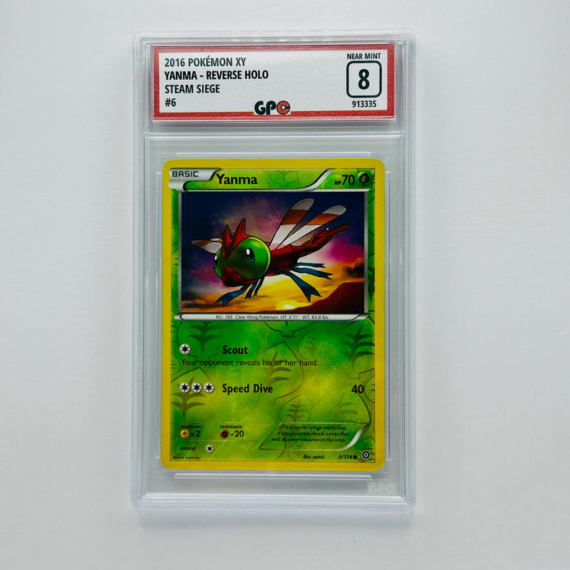 GPC 8 Yanma Reverse Holo #6 2016 XY Series Steam Siege