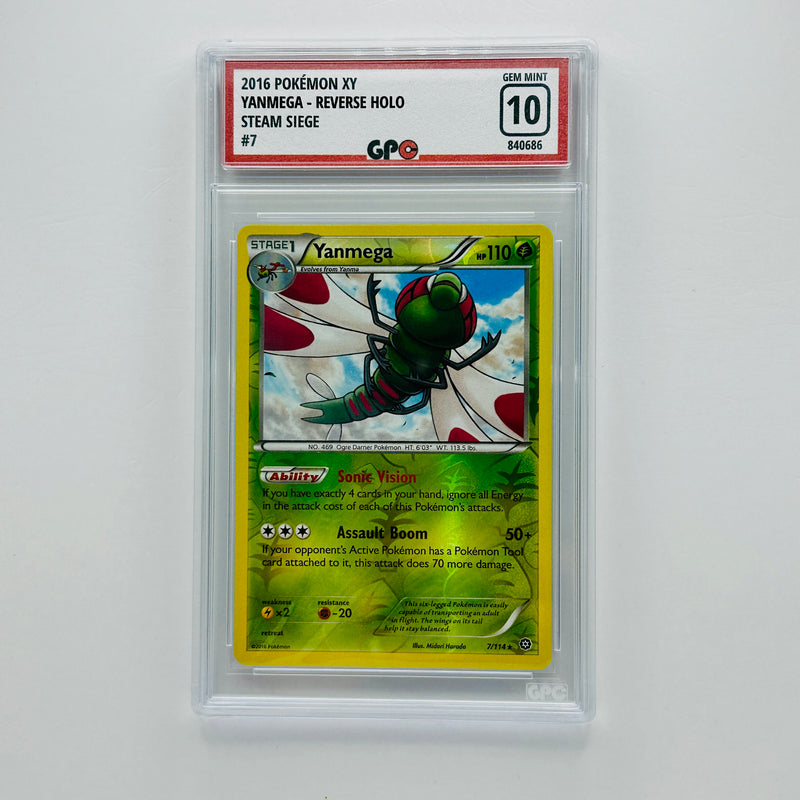 GPC 10 Yanmega Reverse Holo #7 2016 XY Series Steam Siege