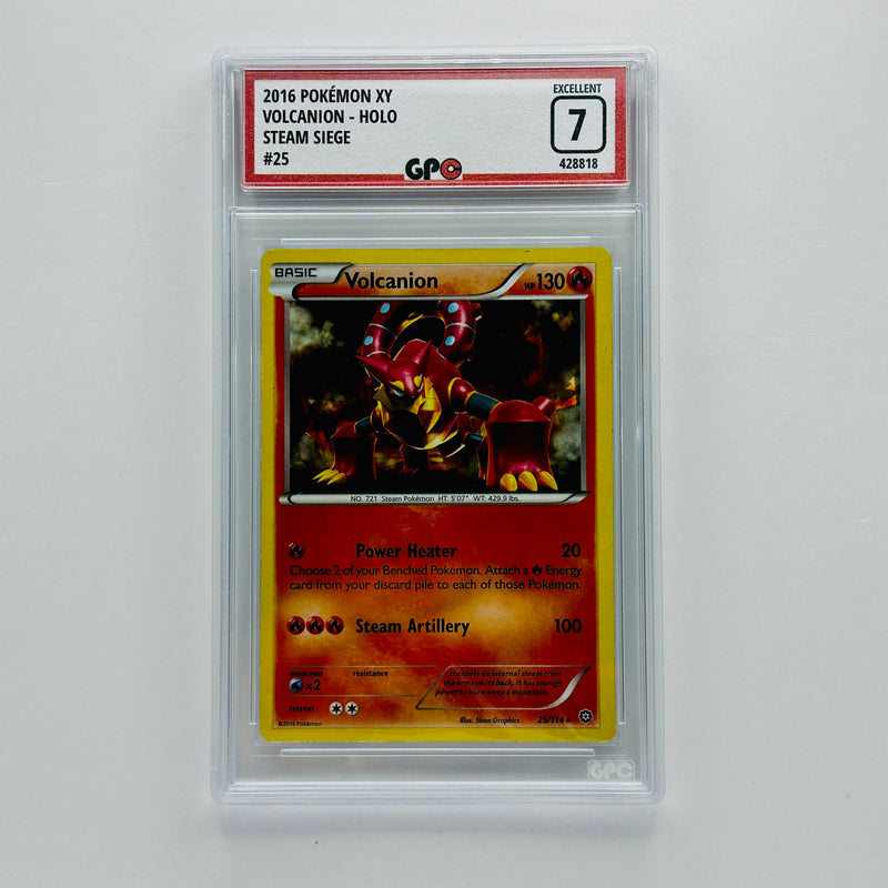 GPC 7 Volcanion Holo #25 2016 XY Series Steam Siege
