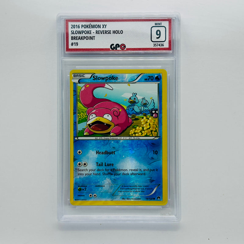 GPC 9 Slowpoke Reverse Holo #19 2016 XY Series BREAKpoint