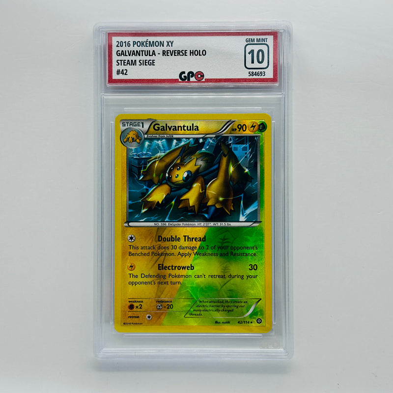 GPC 10 Galvantula Reverse Holo #42 2016 XY Series Steam Siege