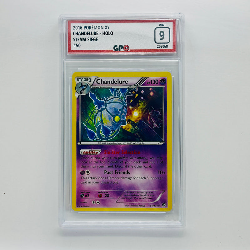 GPC 9 Chandelure Holo #50 2016 XY Series Steam Siege