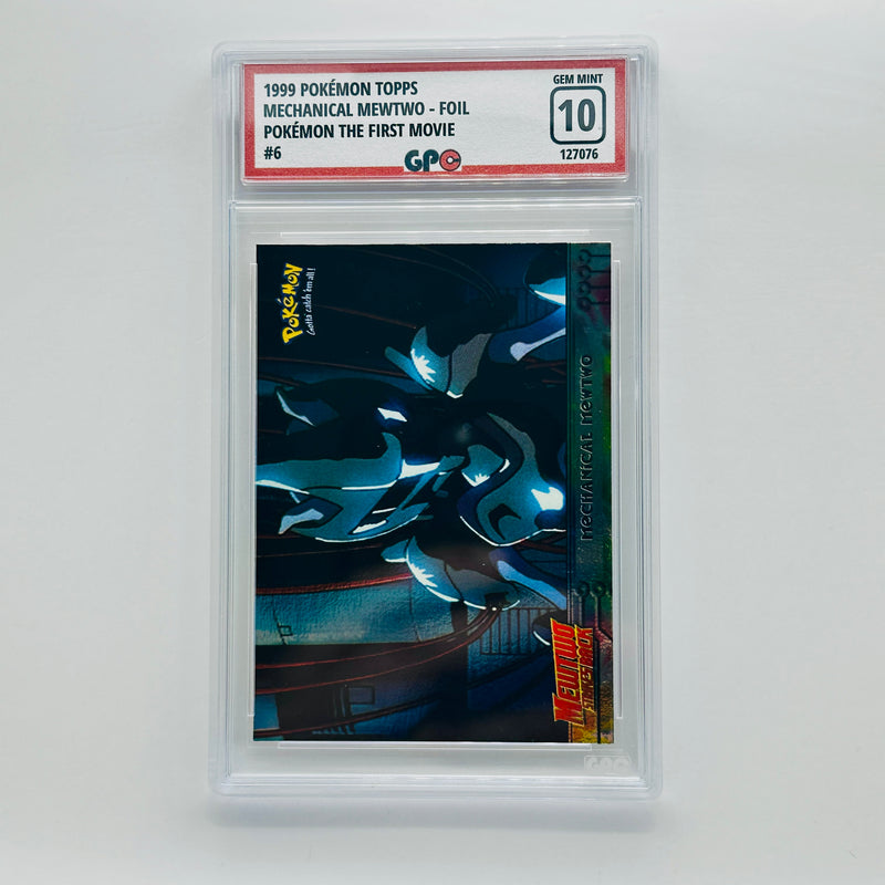 GPC 10 Mechanical Mewtwo Foil #6 1999 Topps Pokemon The First Movie
