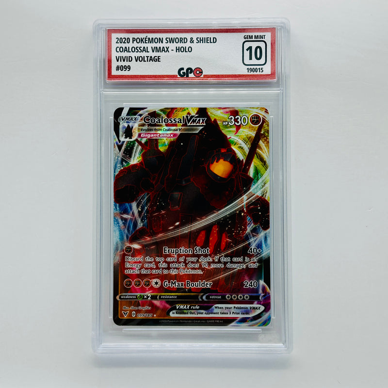 GPC 10 Coalossal VMAX Holo #099 2020 Sword & Shield Series Vivid Voltage