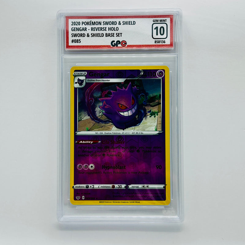 GPC 10 Gengar Reverse Holo #085 2020 SWSH Series Sword & Shield Base Set